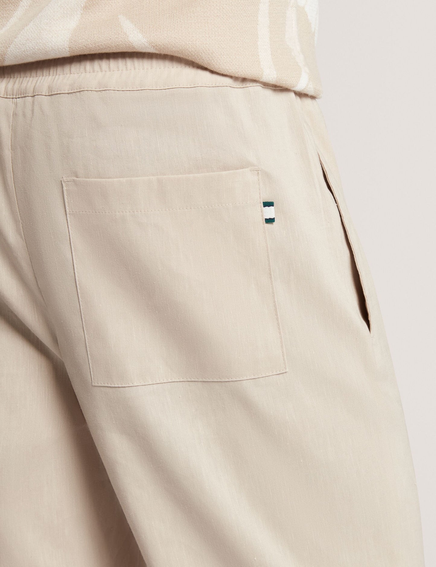 Ted Baker CULVERR Relaxed Linen Blend Elasticated Trousers