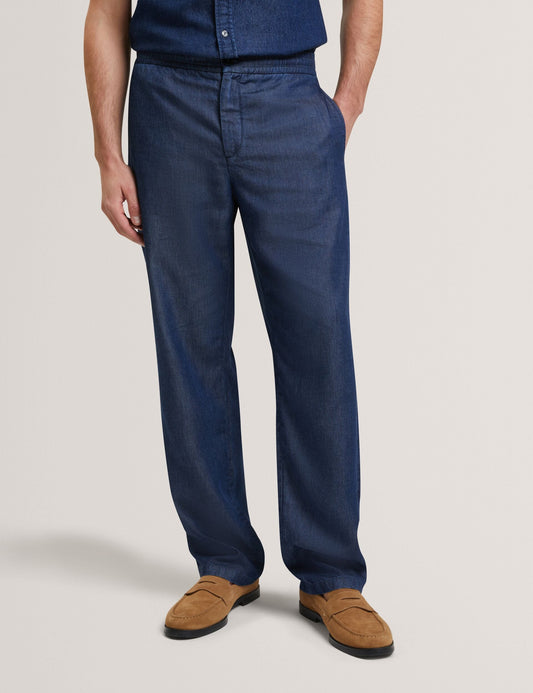 Ted Baker GANMO Relaxed Pull-On Chambray Pants
