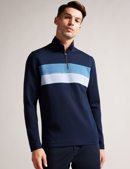 Ted Baker Veller - Long Sleeve Regular Fit Half Zip