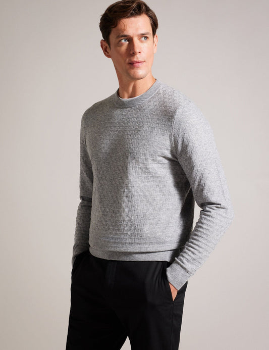 Ted Baker LOUNG - Textured T Knit Crew Neck Sweater