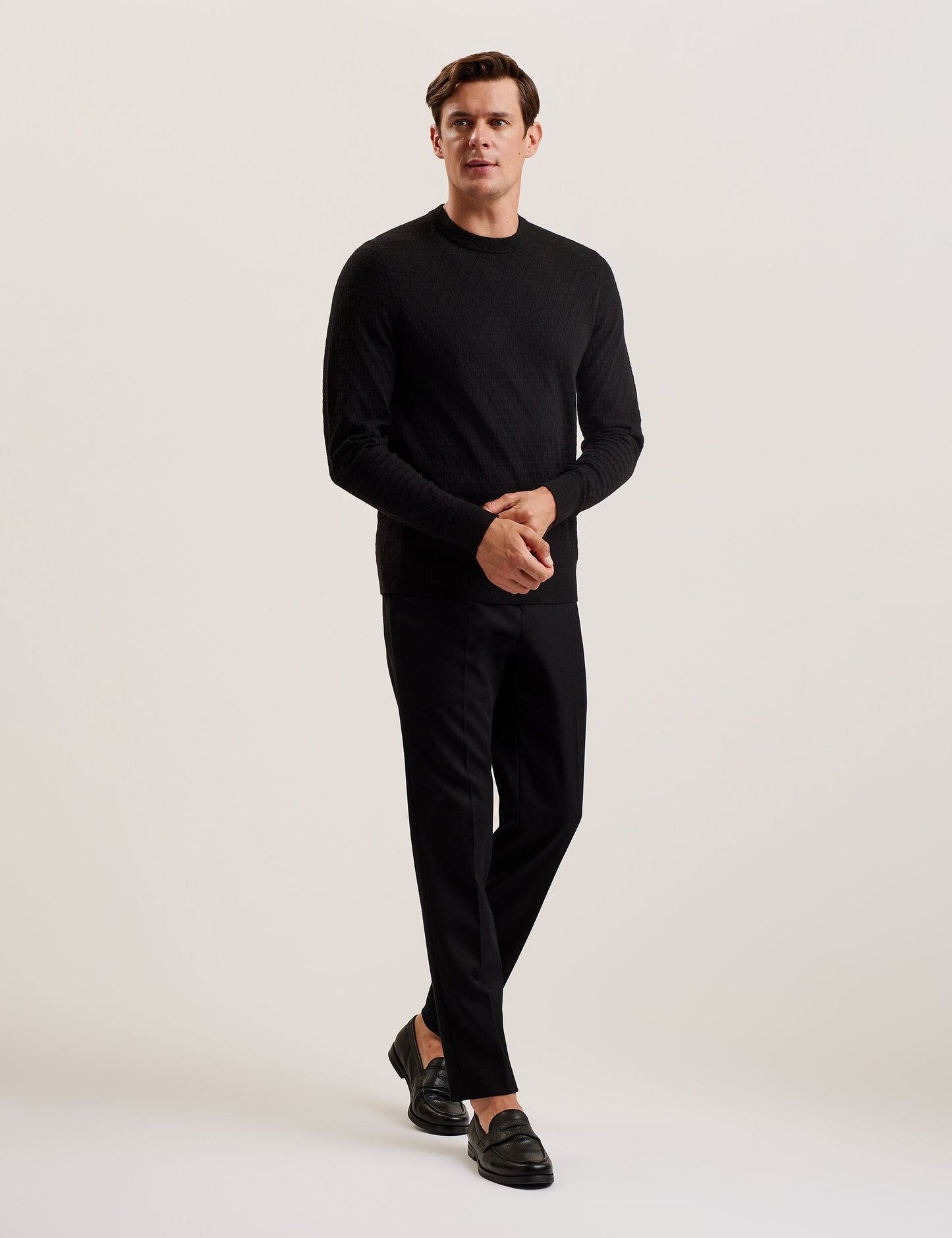 Ted Baker LOUNG - Textured T Knit Crew Neck Jumper