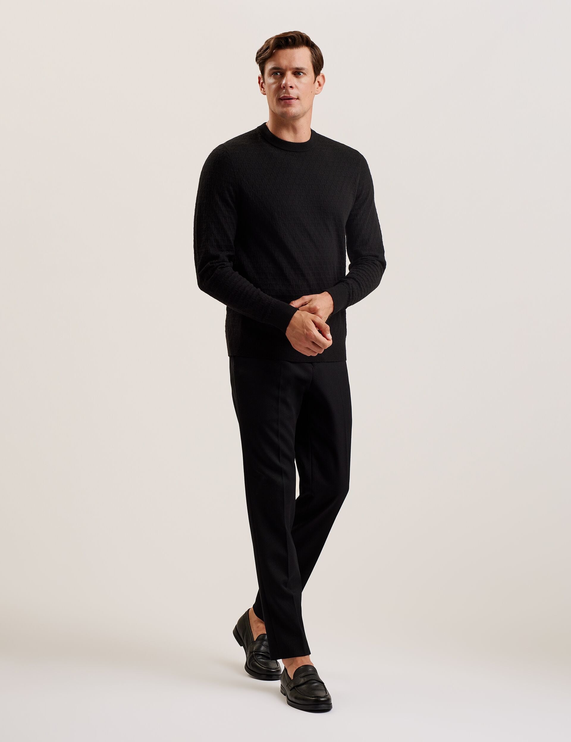 Ted Baker LOUNG - Textured T Knit Crew Neck Jumper