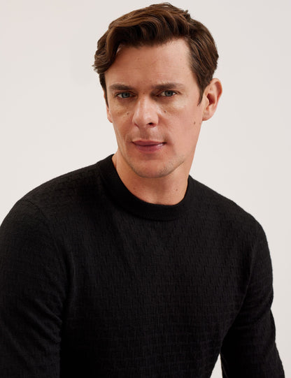 Ted Baker LOUNG - Textured T Knit Crew Neck Jumper