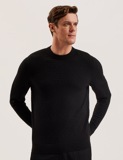Ted Baker LOUNG - Textured T Knit Crew Neck Jumper