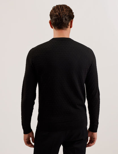 Ted Baker LOUNG - Textured T Knit Crew Neck Jumper