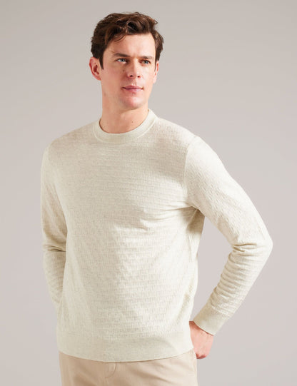 Ted Baker LOUNG - Textured T Knit Crew Neck Jumper