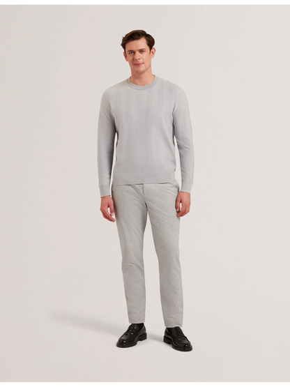 Ted Baker JAMALS - Herringbone Knit Crew Neck Sweater