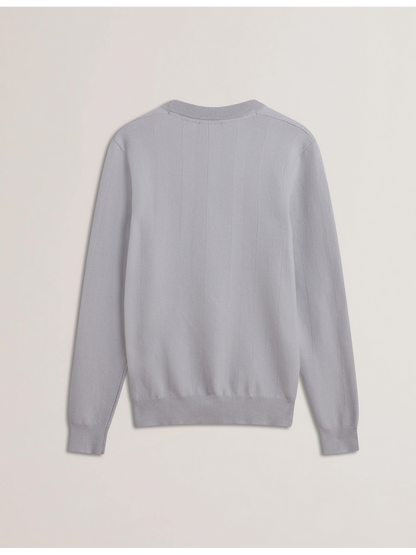 Ted Baker JAMALS - Herringbone Knit Crew Neck Sweater