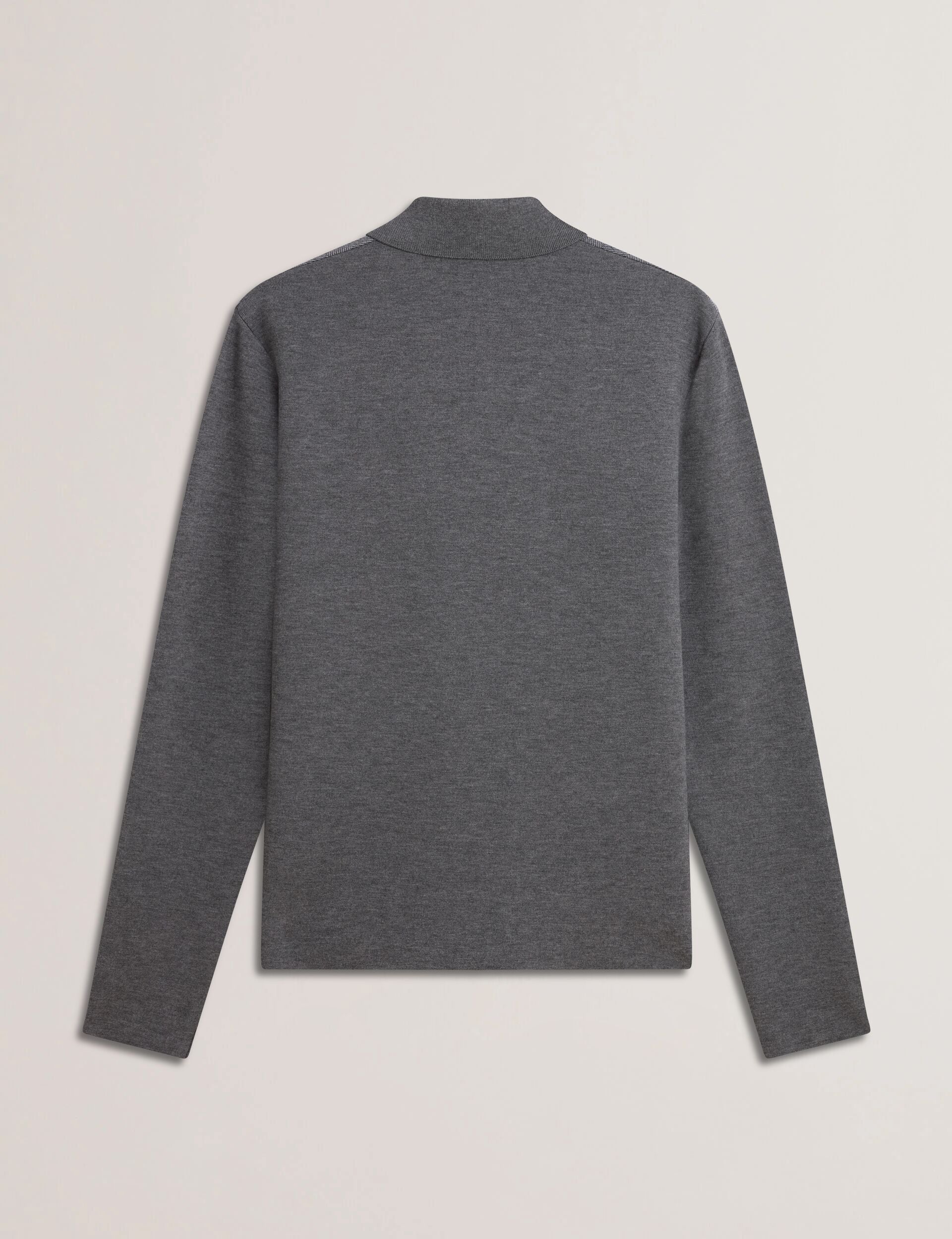 Ted Baker DEJO - Herringbone Wool Blend Zip Up Cardigan