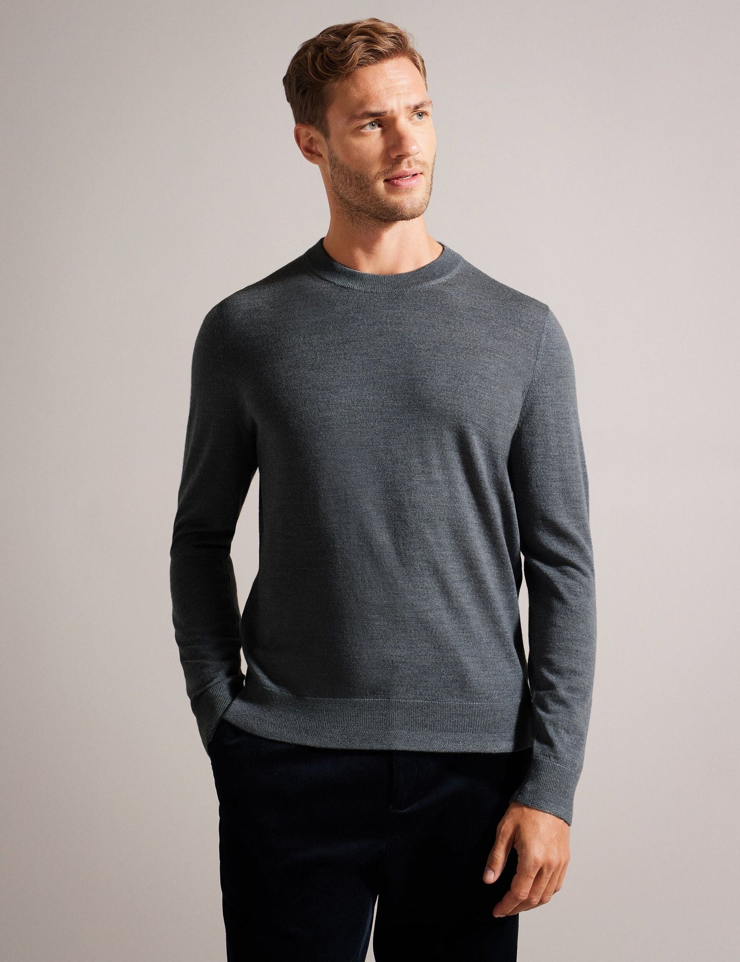 Ted Baker CARNBY - Pure Wool Crew Neck Jumper