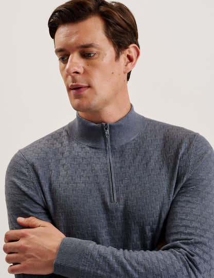 Ted Baker KURNLE - T Knit Half Zip Funnel Neck Jumper