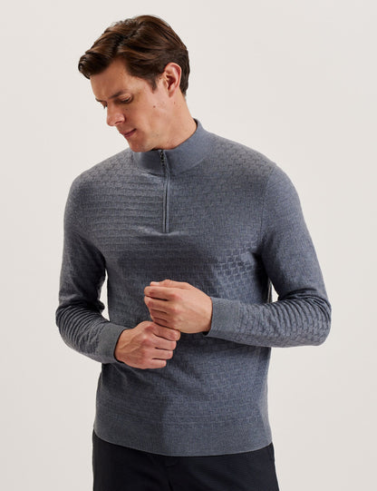Ted Baker KURNLE - T Knit Half Zip Funnel Neck Jumper