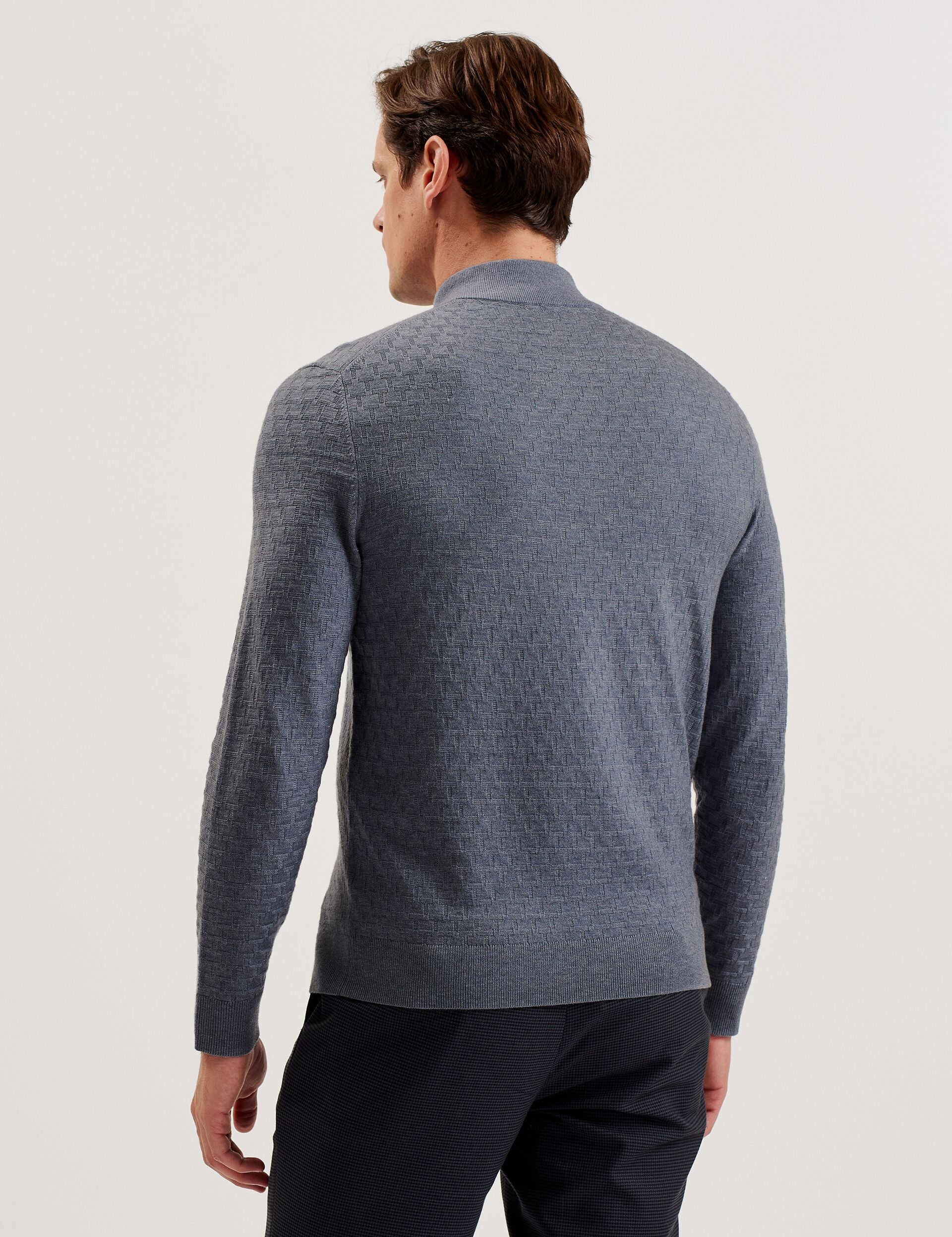 Ted Baker KURNLE - T Knit Half Zip Funnel Neck Jumper