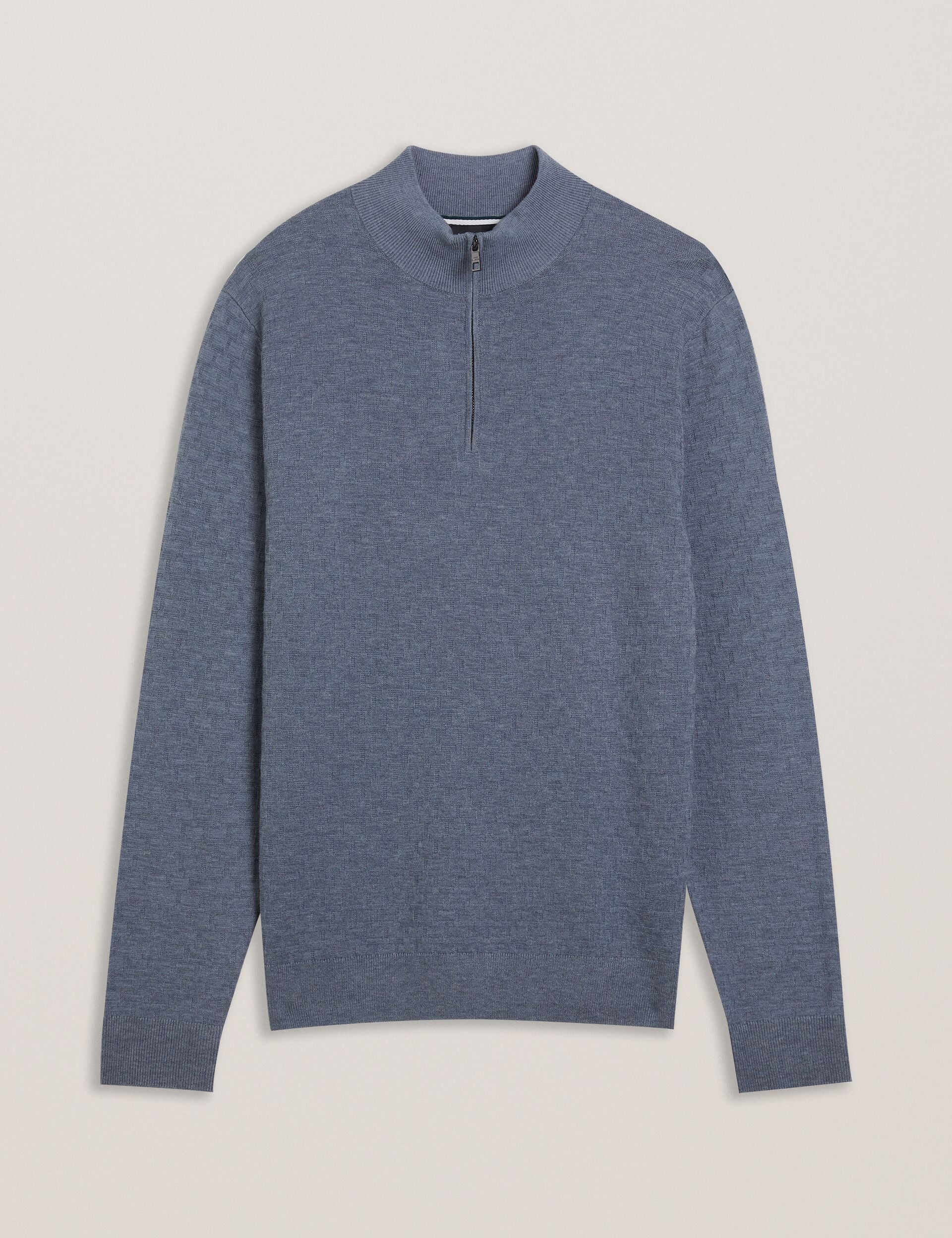 Ted Baker KURNLE - T Knit Half Zip Funnel Neck Jumper