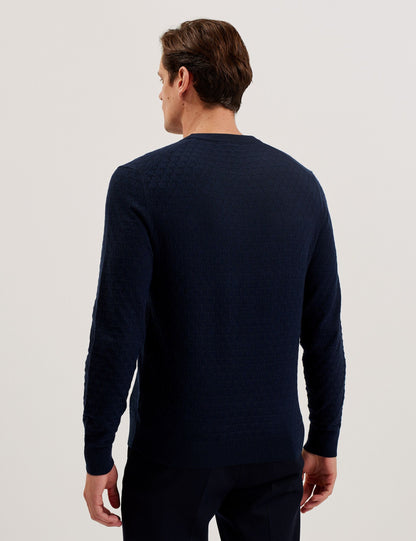 Ted Baker LOUNG - Textured T Knit Crew Neck Jumper