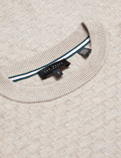 Ted Baker LOUNG - Textured T Knit Crew Neck Jumper