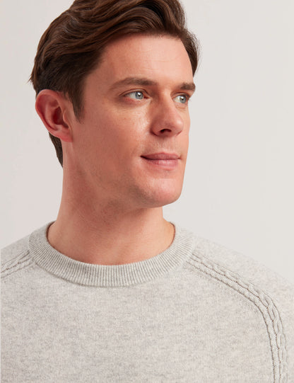 Ted Baker GLANT - Cashmere Cable Detail Crew Neck Jumper