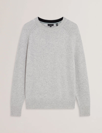 Ted Baker GLANT - Cashmere Cable Detail Crew Neck Jumper