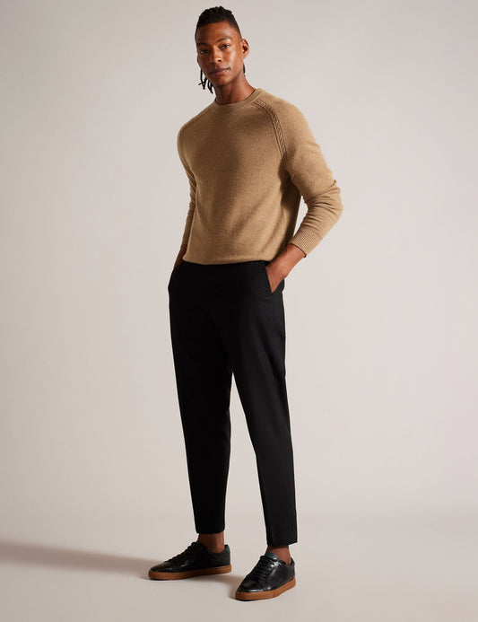Ted Baker GLANT - Cashmere Cable Detail Crew Neck Jumper