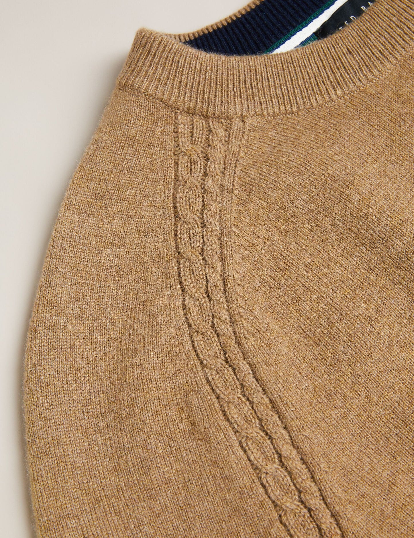 Ted Baker GLANT - Cashmere Cable Detail Crew Neck Jumper