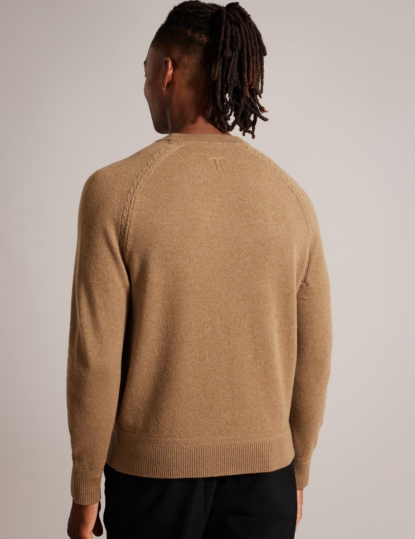 Ted Baker GLANT - Cashmere Cable Detail Crew Neck Jumper