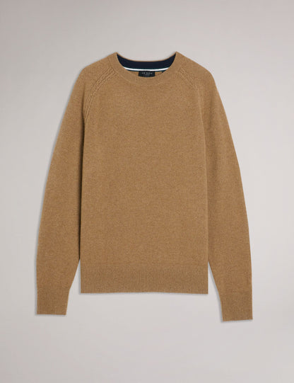 Ted Baker GLANT - Cashmere Cable Detail Crew Neck Jumper