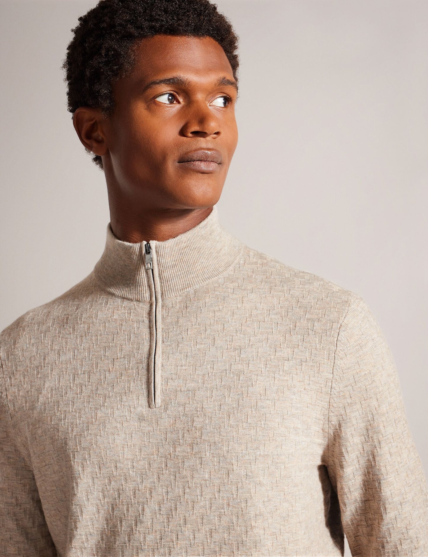 Ted Baker KURNLE - T Knit Half Zip Funnel Neck Jumper