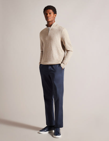 Ted Baker KURNLE - T Knit Half Zip Funnel Neck Jumper