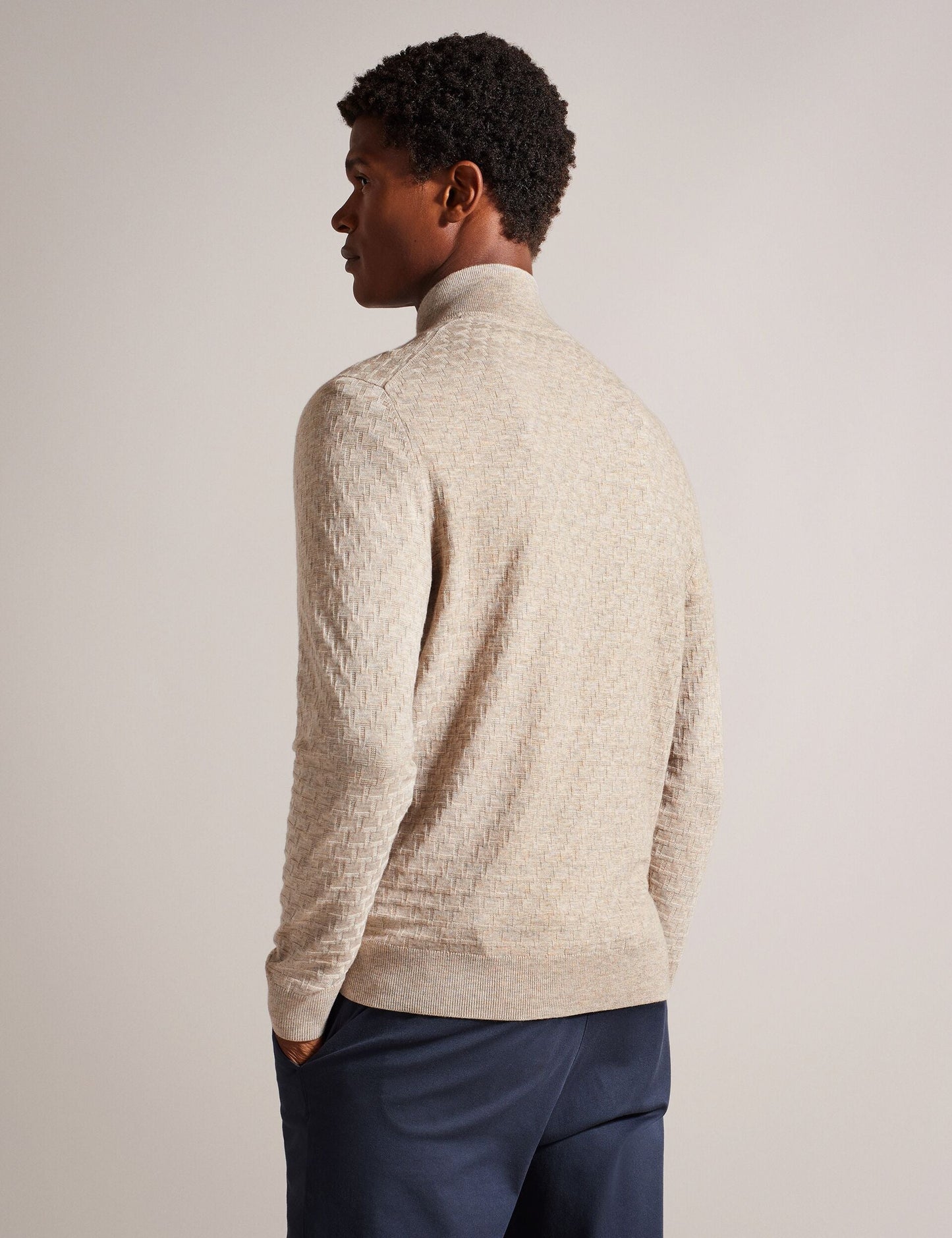 Ted Baker KURNLE - T Knit Half Zip Funnel Neck Jumper