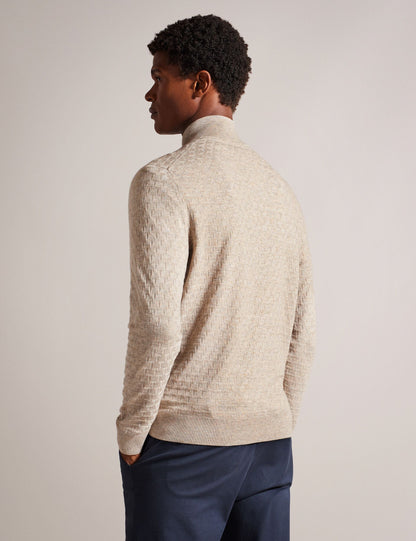 Ted Baker KURNLE - T Knit Half Zip Funnel Neck Jumper