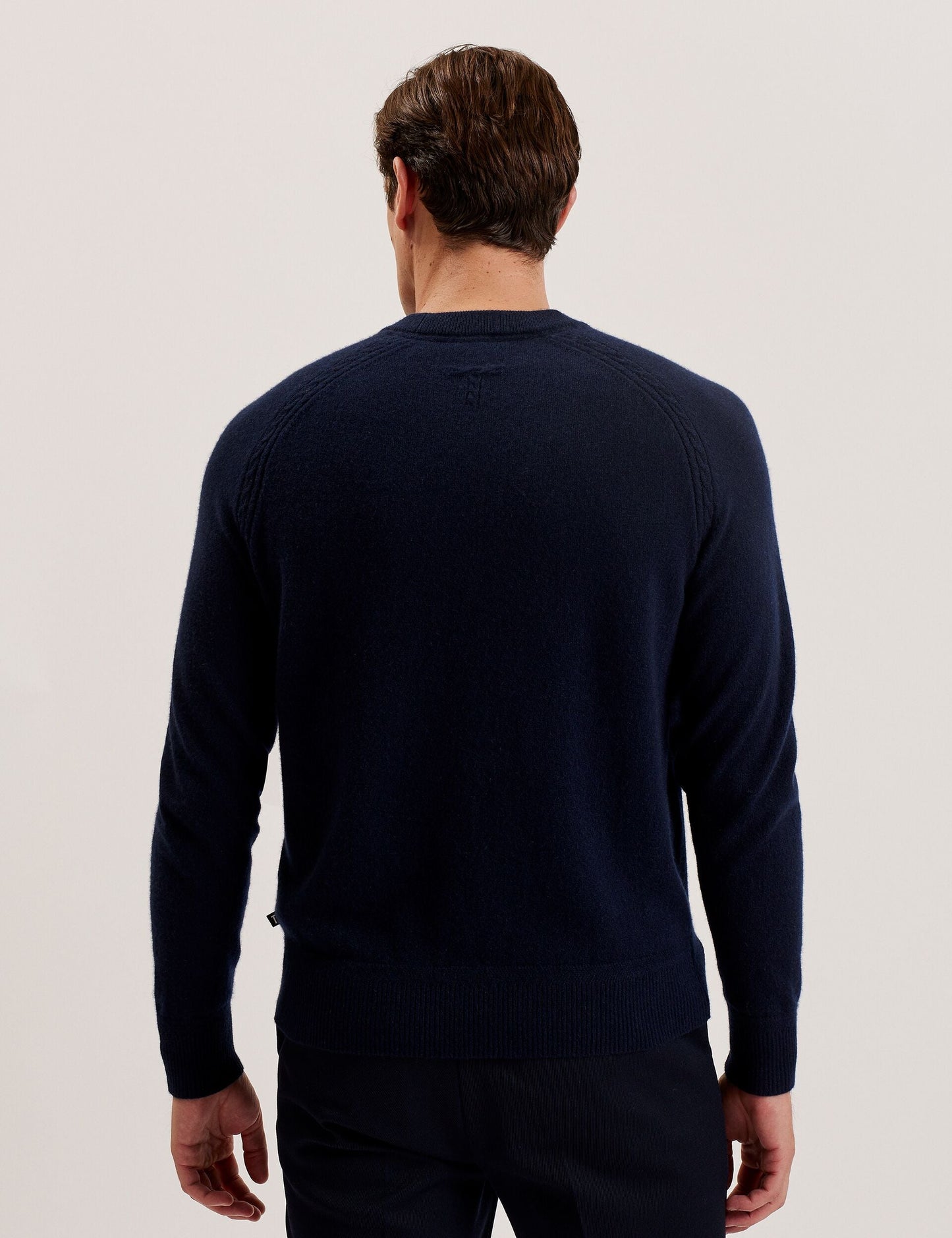 Ted Baker GLANT - Cashmere Cable Detail Crew Neck Jumper