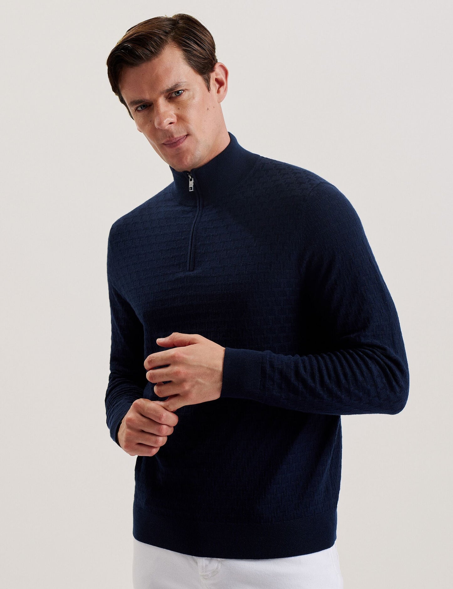 Ted Baker KURNLE - T Knit Half Zip Funnel Neck Jumper