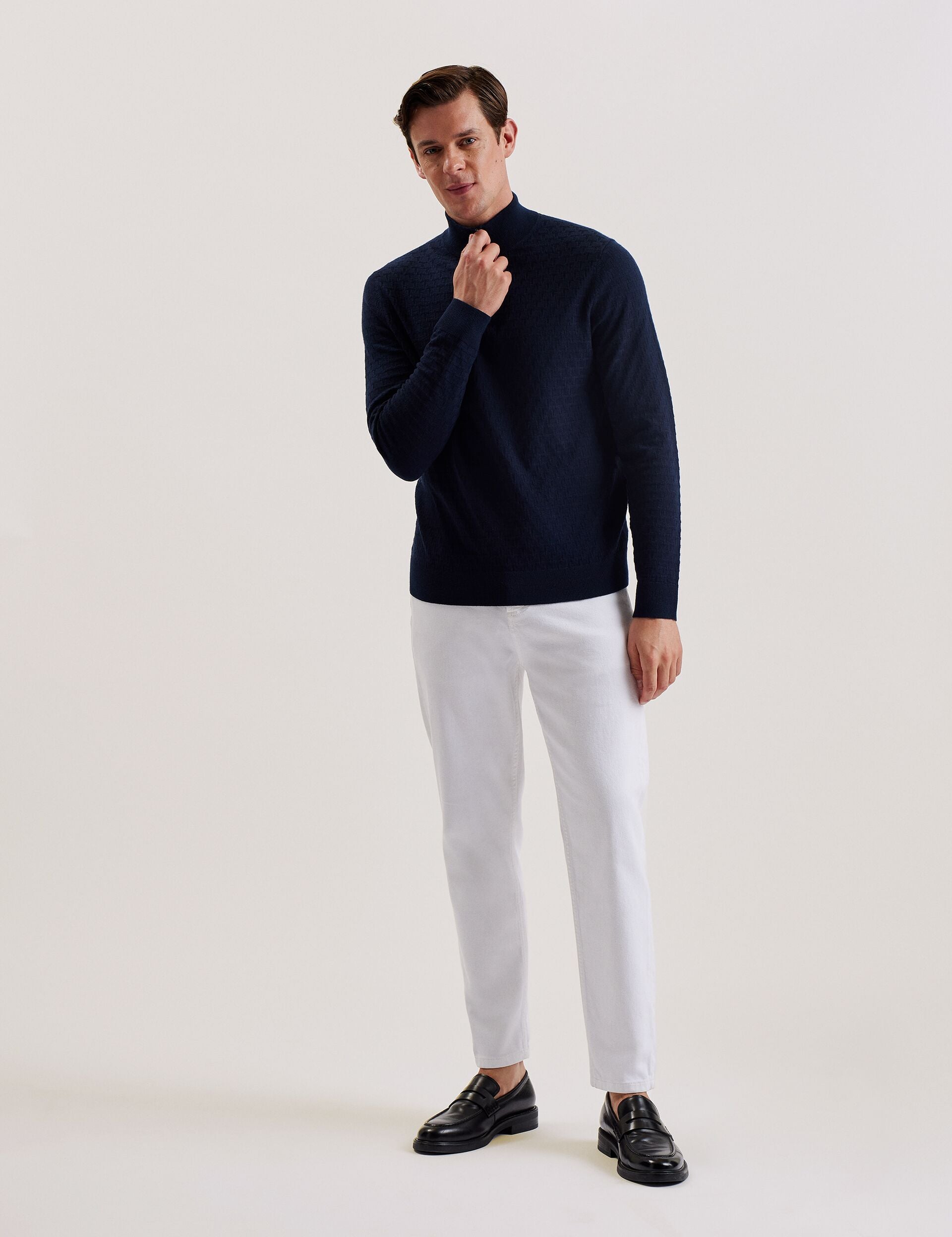 Ted Baker KURNLE - T Knit Half Zip Funnel Neck Jumper
