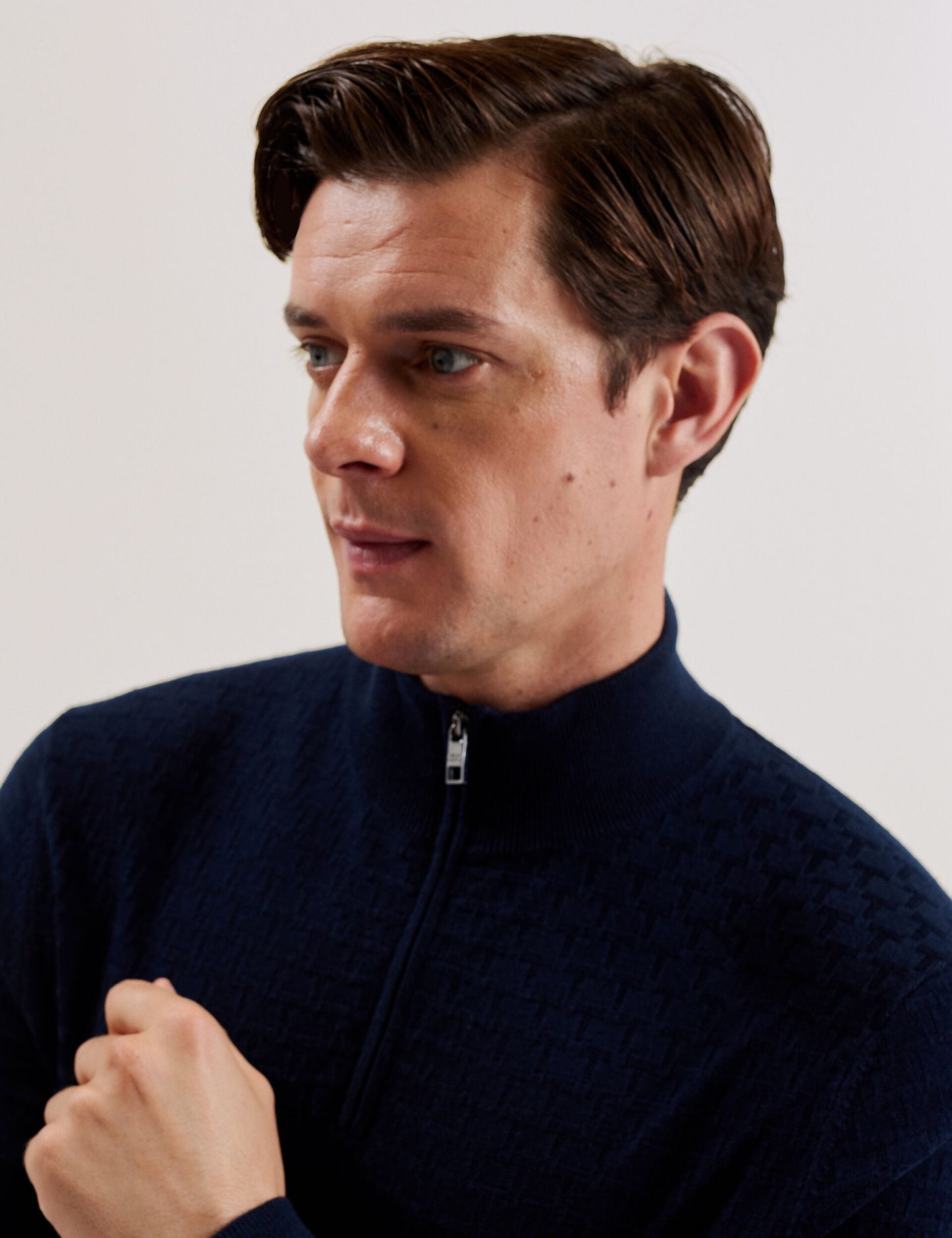 Ted Baker KURNLE - T Knit Half Zip Funnel Neck Jumper