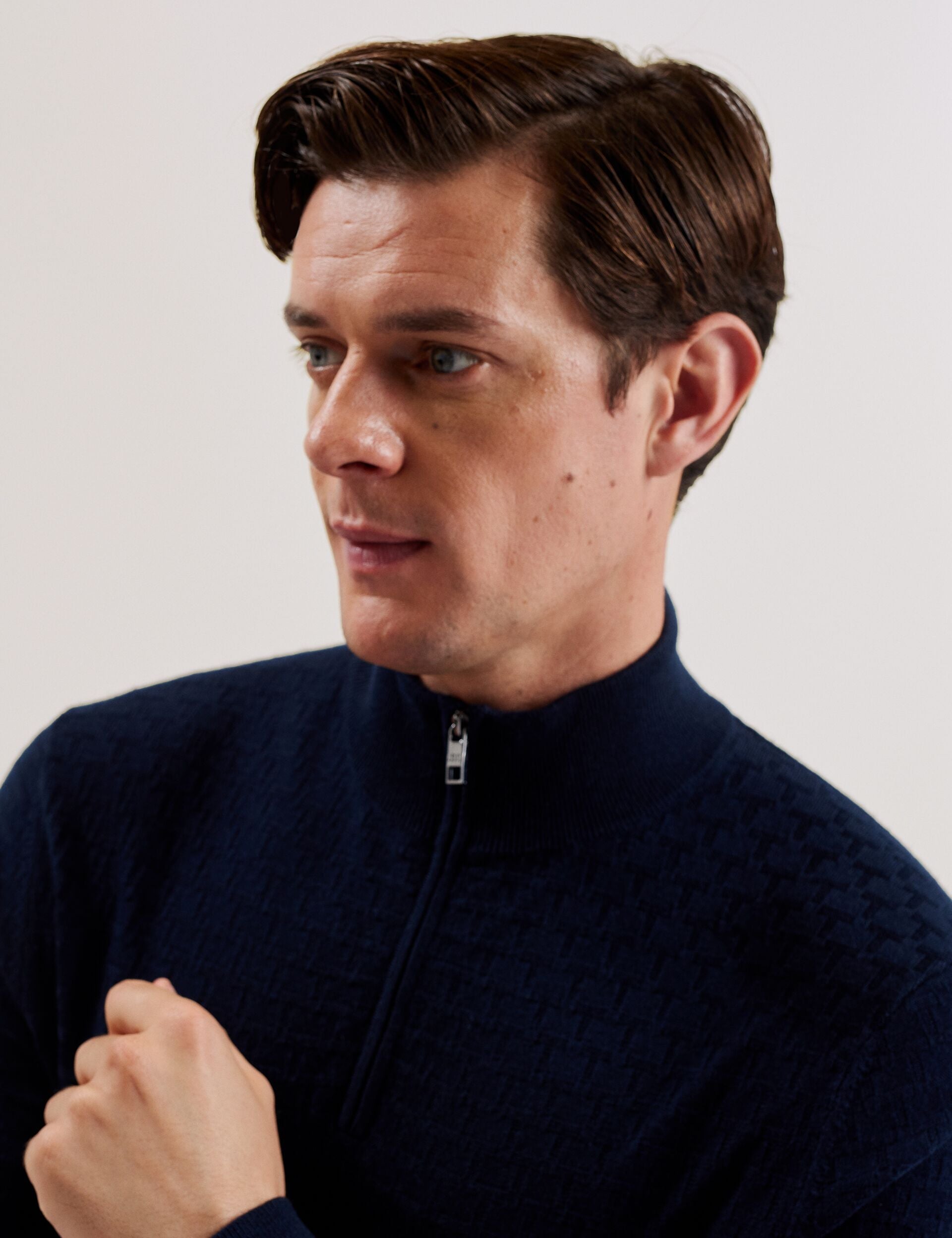 Ted Baker KURNLE - T Knit Half Zip Funnel Neck Jumper