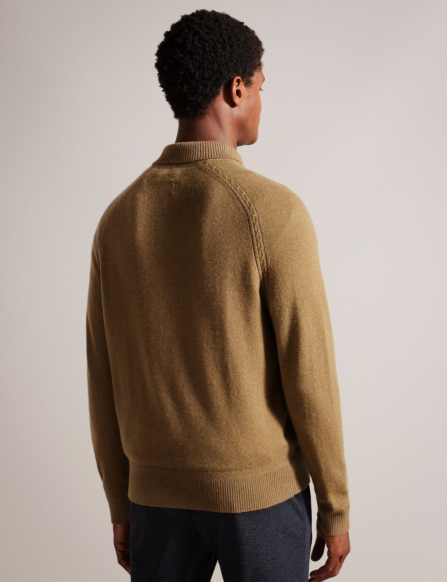 Ted Baker KAROLT - Cashmere Knit Long Sleeve Polo Top