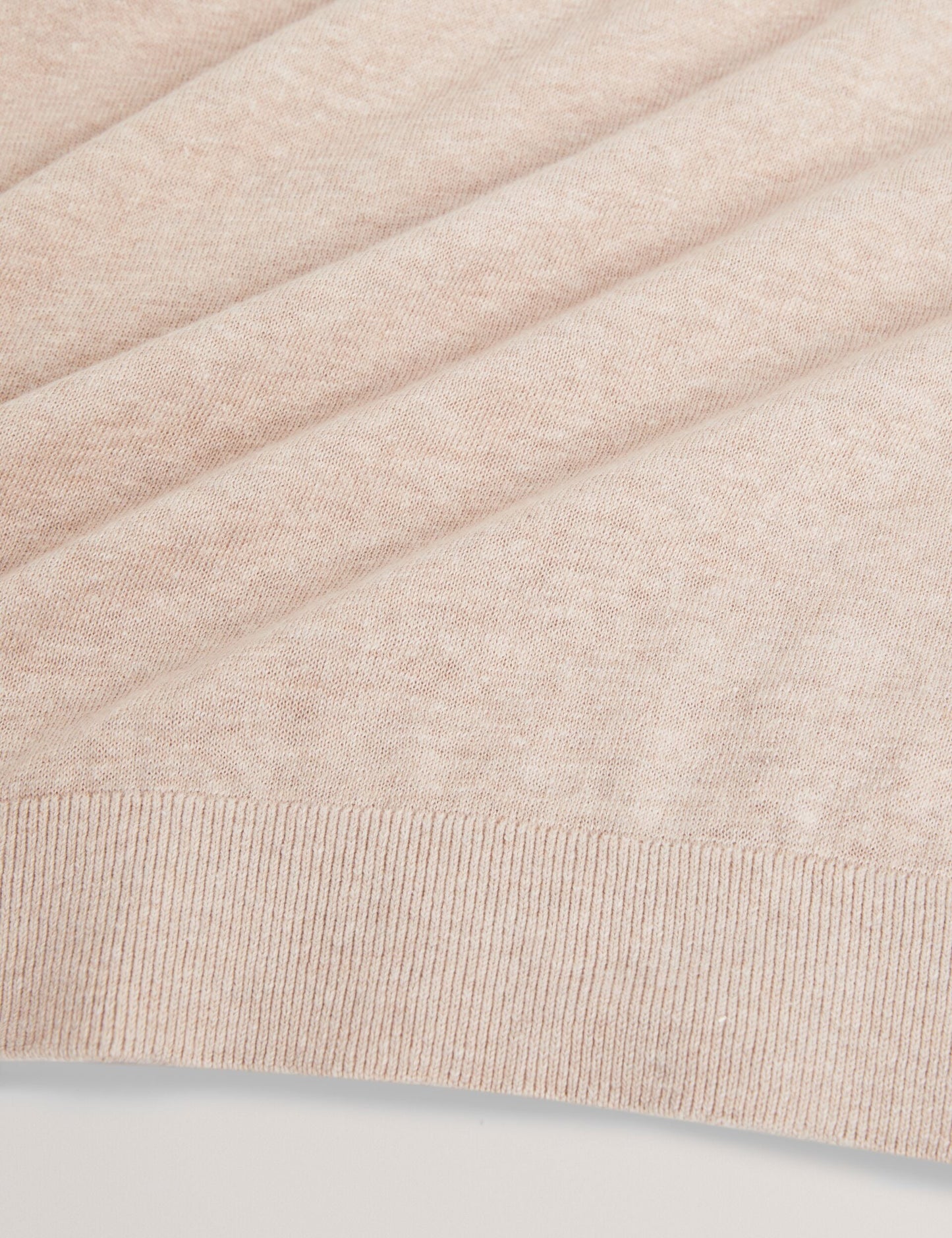 Ted Baker YAEN Rolled Edge Linen Blend Crew Neck Jumper