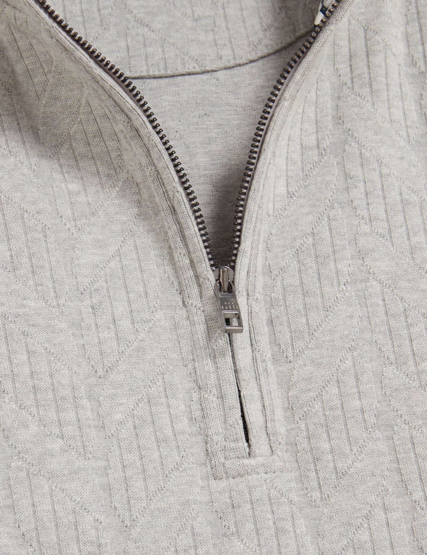 Ted Baker DOUGLES Cable Texture Zip-Neck Sweatshirt
