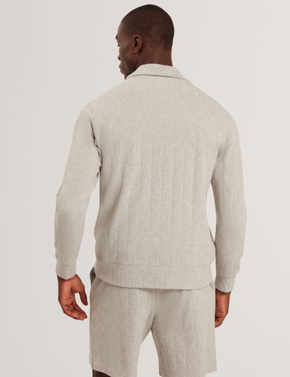 Ted Baker DOUGLES Cable Texture Zip-Neck Sweatshirt