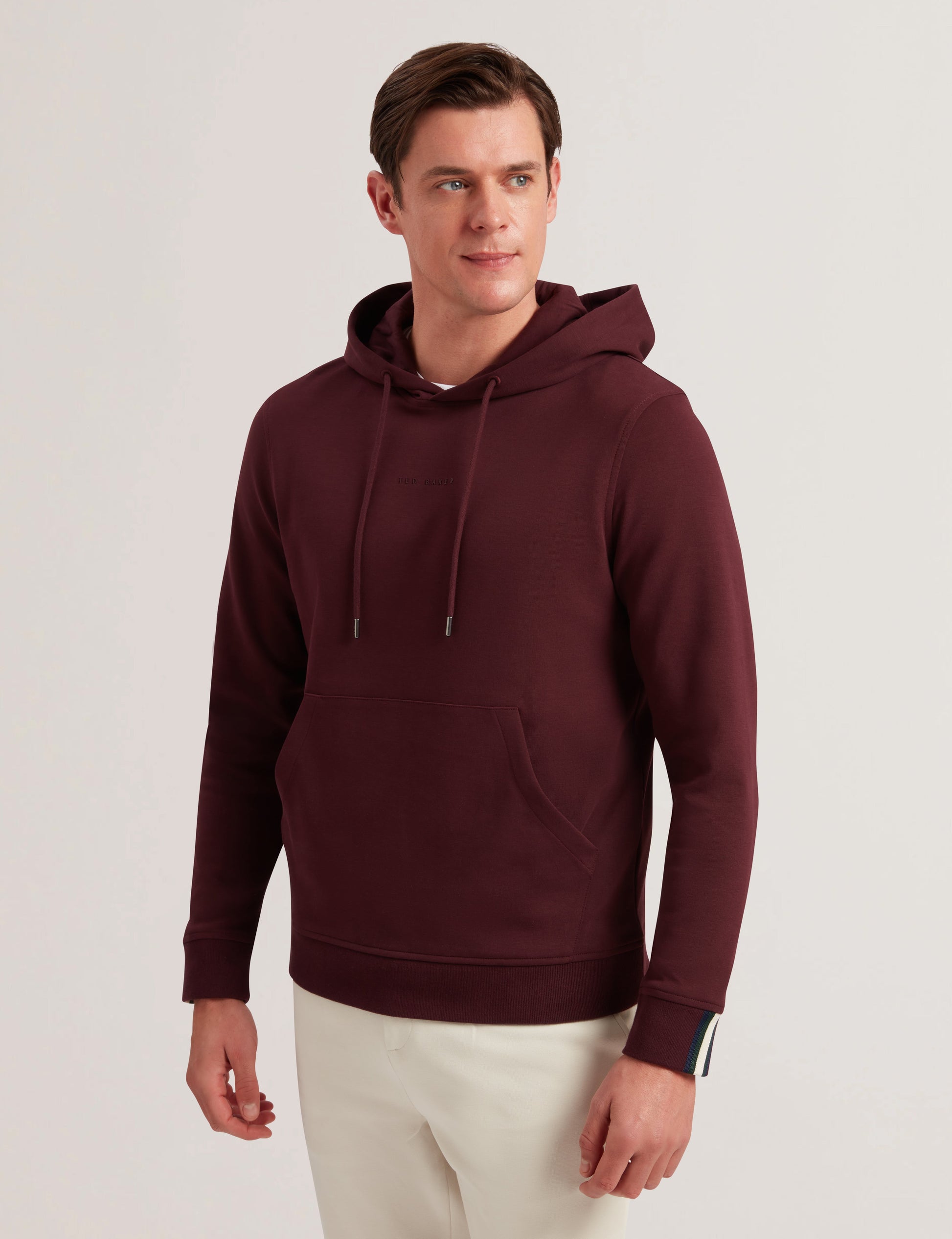 Ted Baker DROTOW - Logo Detail Cotton Blend Hoodie