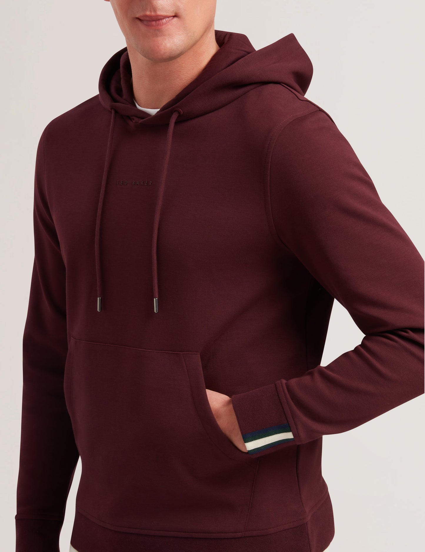 Ted Baker DROTOW - Logo Detail Cotton Blend Hoodie