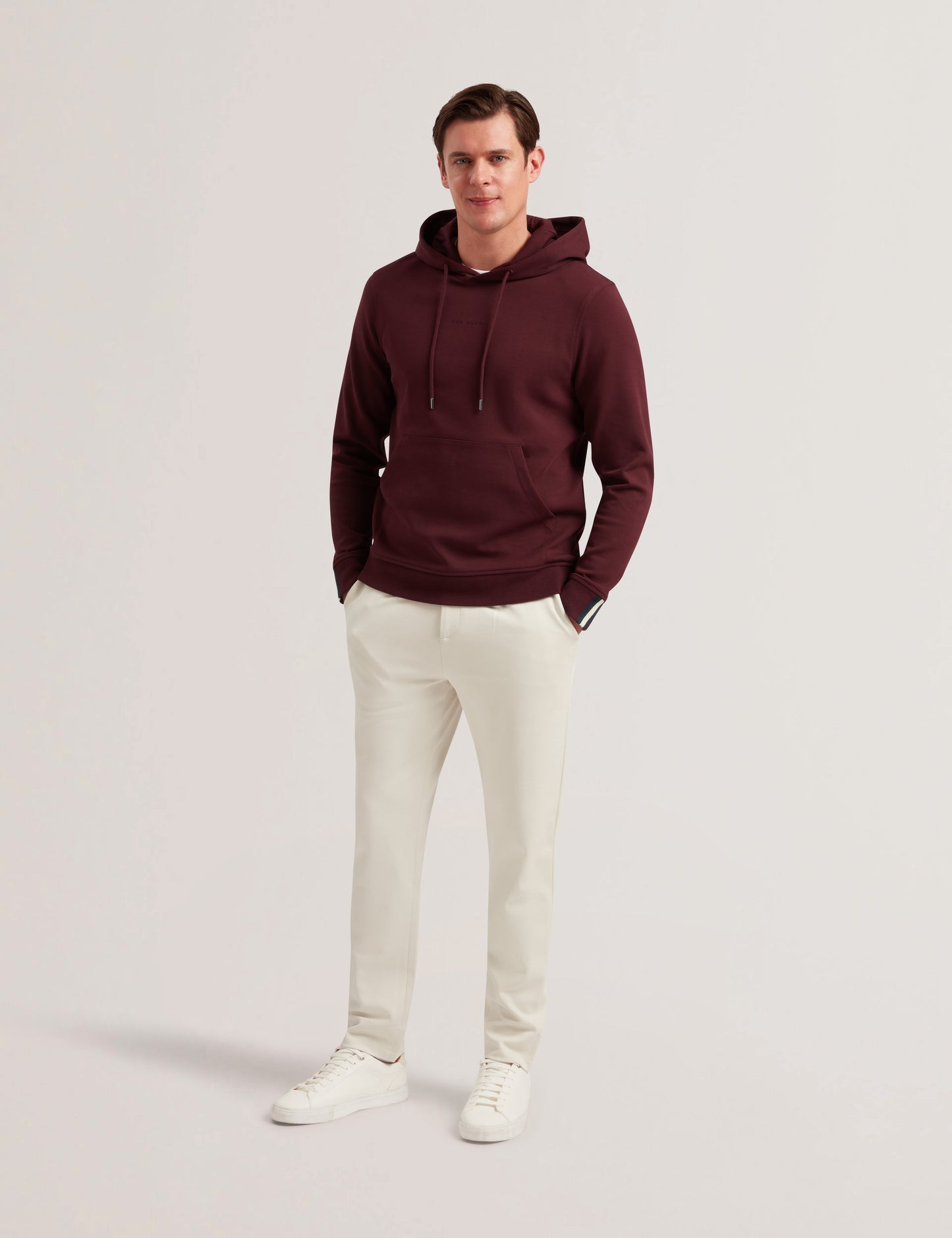 Ted Baker DROTOW - Logo Detail Cotton Blend Hoodie