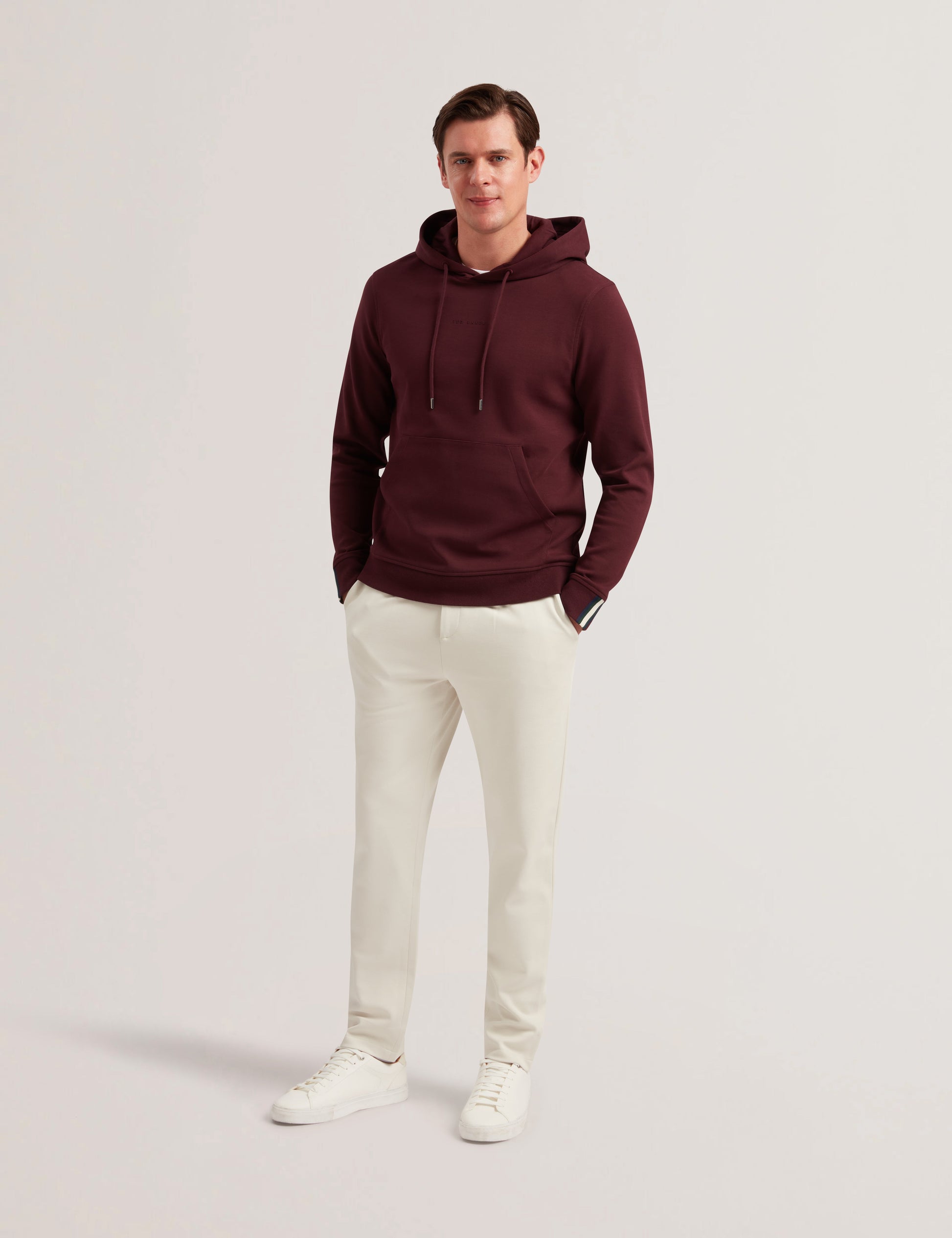 Ted Baker DROTOW - Logo Detail Cotton Blend Hoodie