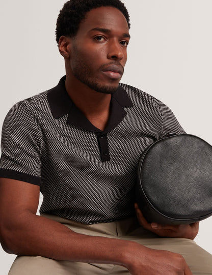 Ted Baker GREGRY Contrast Stitch Knit Cotton Polo Shirt